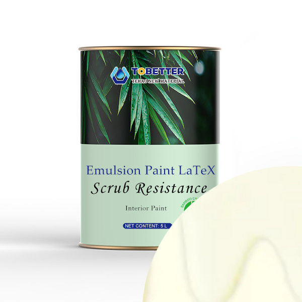 5l  Interior Emulsion Paint Garage Wall Latex Paint White Polymer Binder Resin Acryl Ater Based