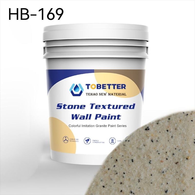 HB-169 Decorative Outdoor Stone Paint Exterior Replace Natural Lacquer Acrylic Resin